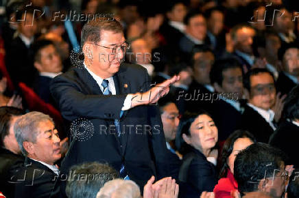 FILE PHOTO: Shigeru Ishiba after he was elected head of Japan's ruling Liberal Democratic Party