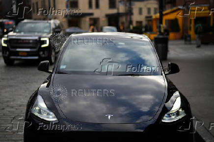 Tesla cars in New York City