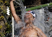 Ice bath purification ceremony at Kanda Myojin Shrine