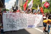 Ato contra a escala 6x1 na Av. Paulista