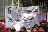 Manifestao contra escala 6x1 em SP