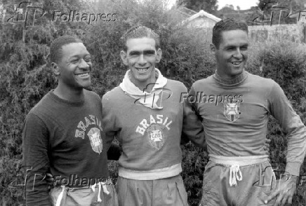 Os jogadores da seleo brasileira