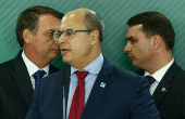 Jair Bolsonaro; Wilson Witzel e Flvio Bolsonaro