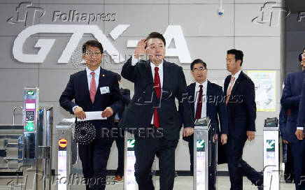 South Korean President Yoon Suk Yeol attends an opening ceremony of GTX-A in Seoul