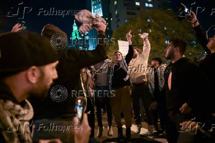 Protests continue in New York during the ongoing conflict between Israel and the Palestinian Islamist group Hamas
