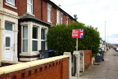 A 'Vote Labour' sign is displayed outside a house ahead of the May 2nd Blackpool South by-election