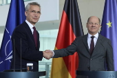El Secretario General de la OTAN, Stoltenberg, se rene con el Canciller alemn Scholz en Berln