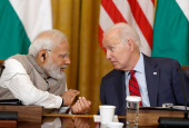 FILE PHOTO: U.S. President Biden and India's Prime Minister Modi meet with senior officials and CEOs of American and Indian companies, in Washington