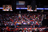 Republican presidential nominee and former U.S. President Donald Trump campaigns in Henderson