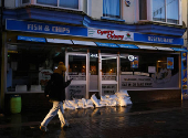 Aftermath of Storm Bert in Pontypridd