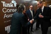 Britain's Prince William attends the ceremony for 12th annual Tusk Conservation Awards, in London