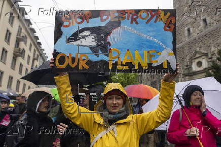 Global climate strike day in Zurich