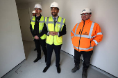 Scotland's First Minister Yousaf visits housing development in Dundee