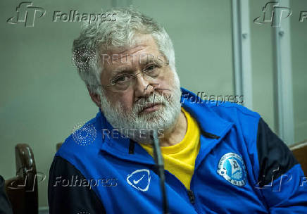 FILE PHOTO: Ukrainian business tycoon Kolomoisky appears at a court session in Kyiv