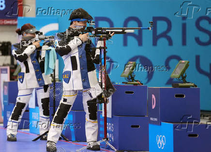 Shooting - 10m Air Rifle Mixed Team Bronze Medal