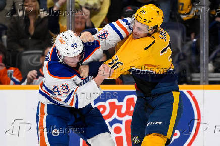 NHL: Edmonton Oilers at Nashville Predators