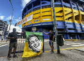 Hinchas brasileros se renen en la previa de la final de Copa Libertadores