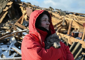 Aftermath of a Russian missile attack in Chernihiv