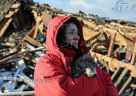 Aftermath of a Russian missile attack in Chernihiv