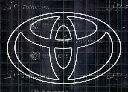 FILE PHOTO: Toyota logo is seen at the Tokyo Motor Show