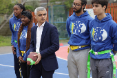 Mayor of London visits youth centre in the run up to the mayoral election