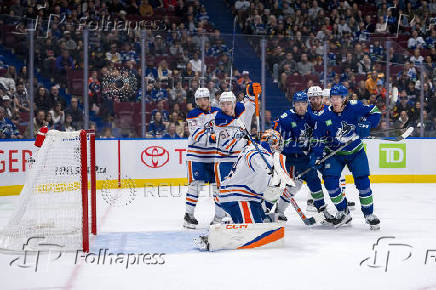 NHL: Edmonton Oilers at Vancouver Canucks