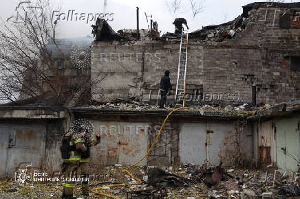 Aftermath of a Russian missile strike in Dnipro