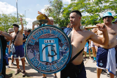 Aficionados llegan a la final de la Copa Sudamericana