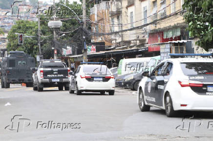 Operao torniquete na favela vila cruzeiro no complexo da penha no rio de janeiro