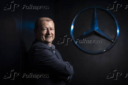 Retrato do presidente da Mercedes-Benz Cars & Vans no Brasil, Carlos Garcia