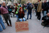 Protest against management of emergency response to the deadly floods in Valencia