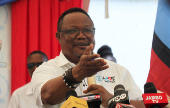 Tanzanian opposition leader and former presidential candidate of Chadema party Tundu Lissu speaks during a press conference in Dar es Salaam