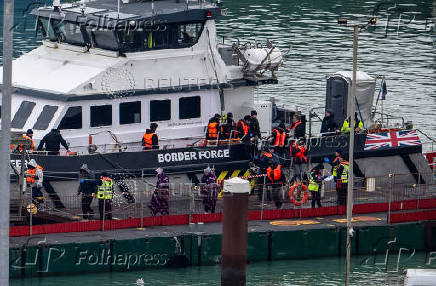 Migrant crossings in the English Channel