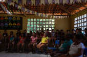 Festa da chegada da energia eltrica a escola em Brejinho, em Burti (MA)