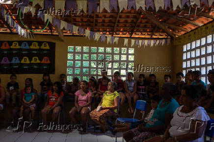 Festa da chegada da energia eltrica a escola em Brejinho, em Burti (MA)