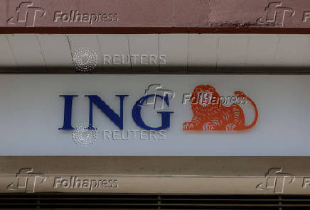 The logo of ING is seen at a ING bank branch office, in Malaga