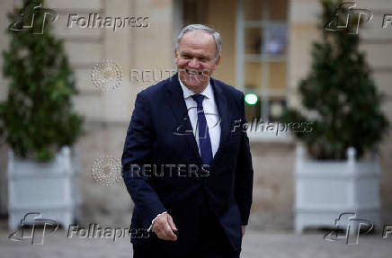 Meeting of the newly-named French government at Matignon in Paris