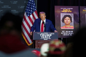 Trump hosts a campaign event at the Prairie du Chien Area Arts Center