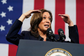 Democratic presidential nominee and U.S. VP Kamala Harris travels to Michigan