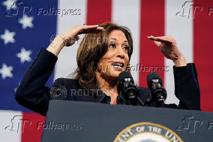 Democratic presidential nominee and U.S. VP Kamala Harris travels to Michigan