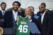 President Biden welcomes Boston Celtics to White House