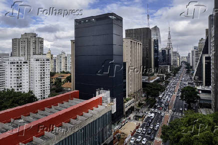 Novo edifcio do Masp, na av. Paulista, ao lado do museu original projetado por Lina Bo Bardi