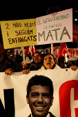 Protesters in Valencia call for regional leader Mazon to resign, in Valencia