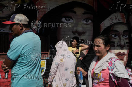 Colombians displaced by clashes between the rebels of the National Liberation Army (ELN) and former FARC dissidents, in Cucuta