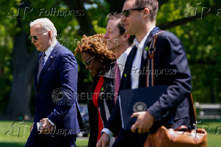 U.S. President Joe Biden returns to the White House in Washington