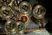 FILE PHOTO: Illustration shows representations of cryptocurrency Bitcoin