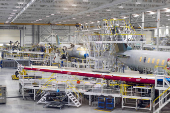 Canadian business jet maker Bombardier holds an investor day at their plant in Mississauga