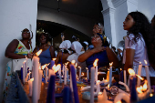 Cuban faithful carry out the traditional procession of the Virgin of Regla