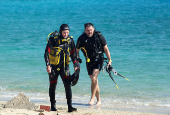 Marsa Alam off Egypt's Red Sea coast, one day after a tourist boat capsized in the area