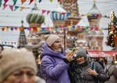 Christmas and New Year preparations in Moscow